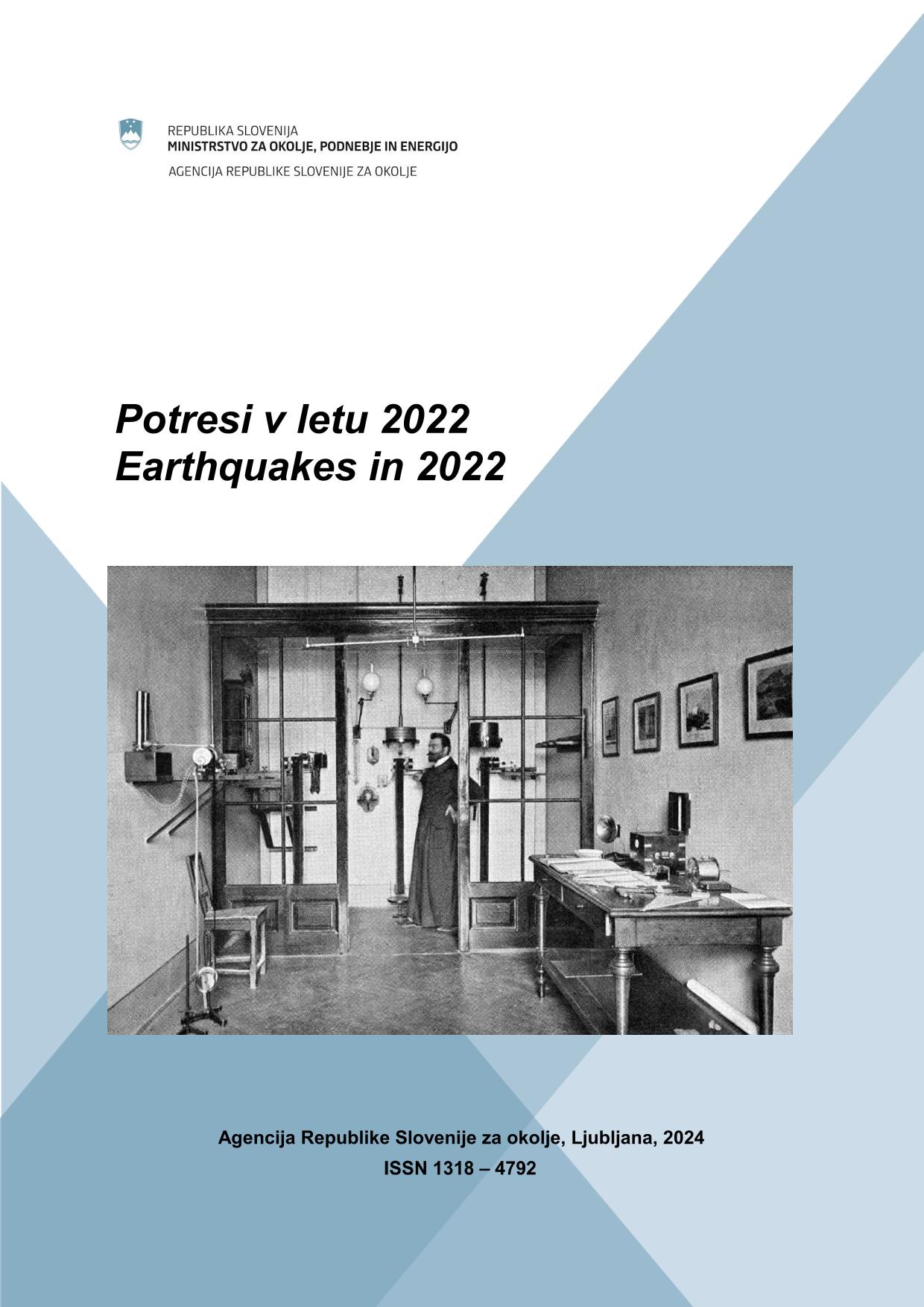 Potresi v letu 2022